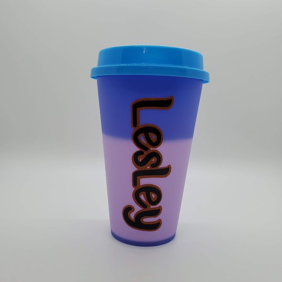 Custom Name 16oz Color Change Coffee/Tea Cup - Picture 1 of 7